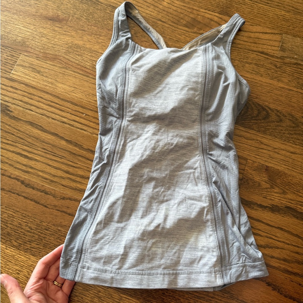 Gray Lululemon Athletic Tank Top